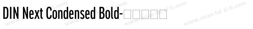 DIN Next Condensed Bold字体转换